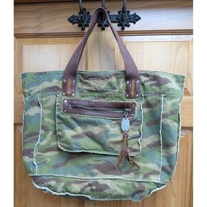 Juicy Culture Women's Camouflage Handbag Double Handles Made in USA Satchel